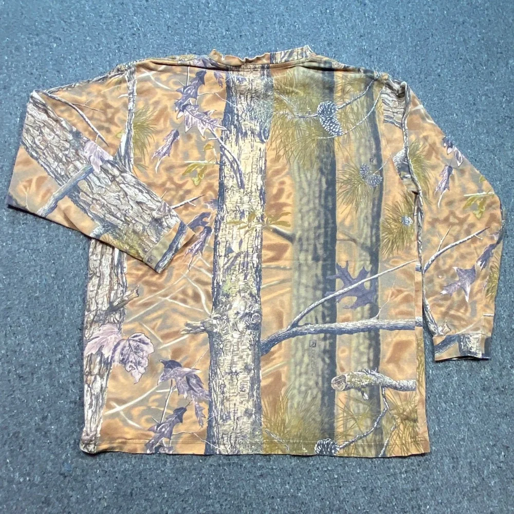 Longleaf Camo Shirt Sz XL Mens Brown Camouflage Forest Hunting Skater Streetwear